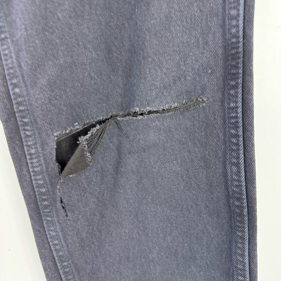 RE/Done Comfort Stretch High Rise Loose Fit Jeans Straight Leg Black Size 23 NWT - Picture 6 of 13